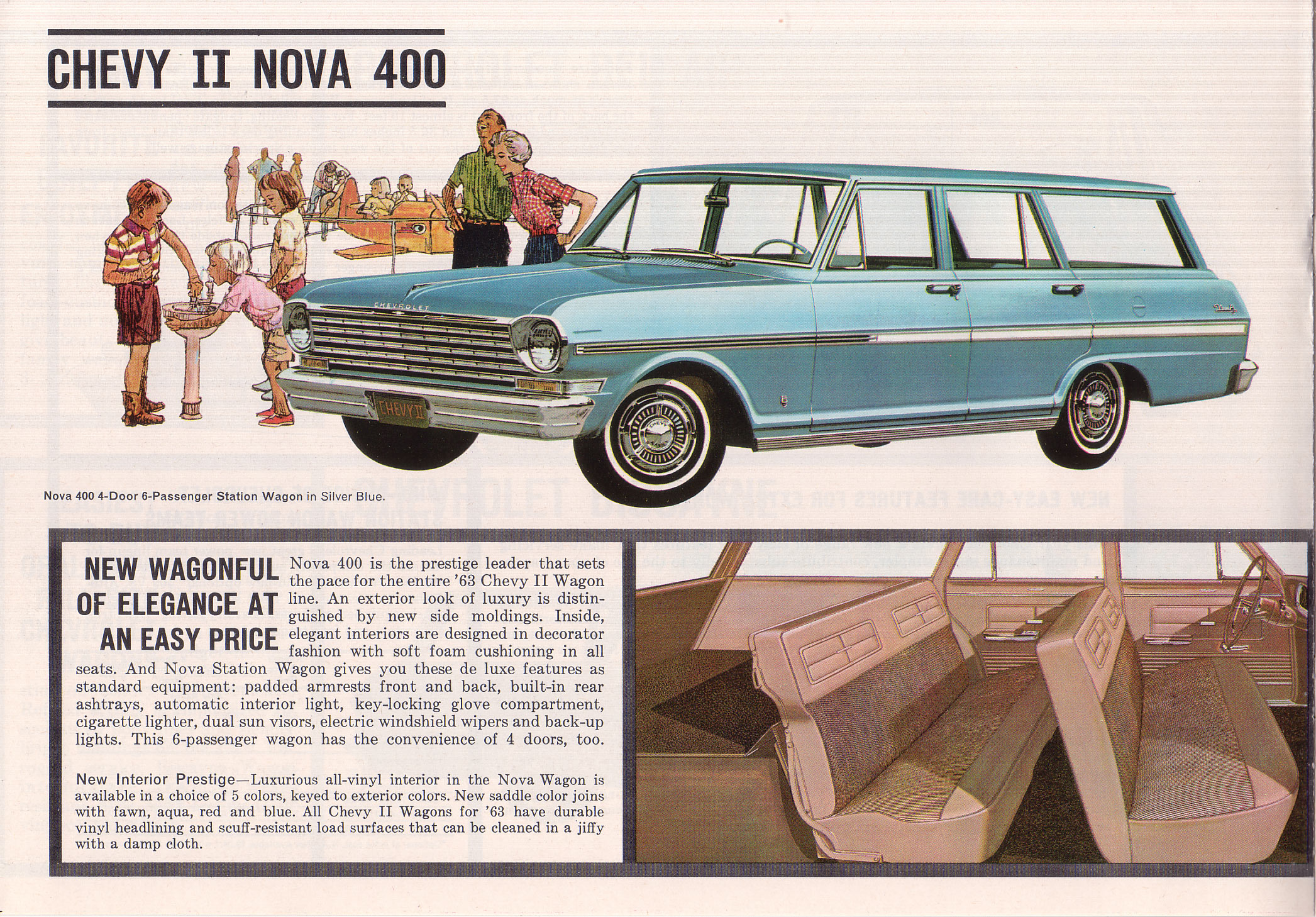 1963 Chevrolet Wagons Brochure Page 9